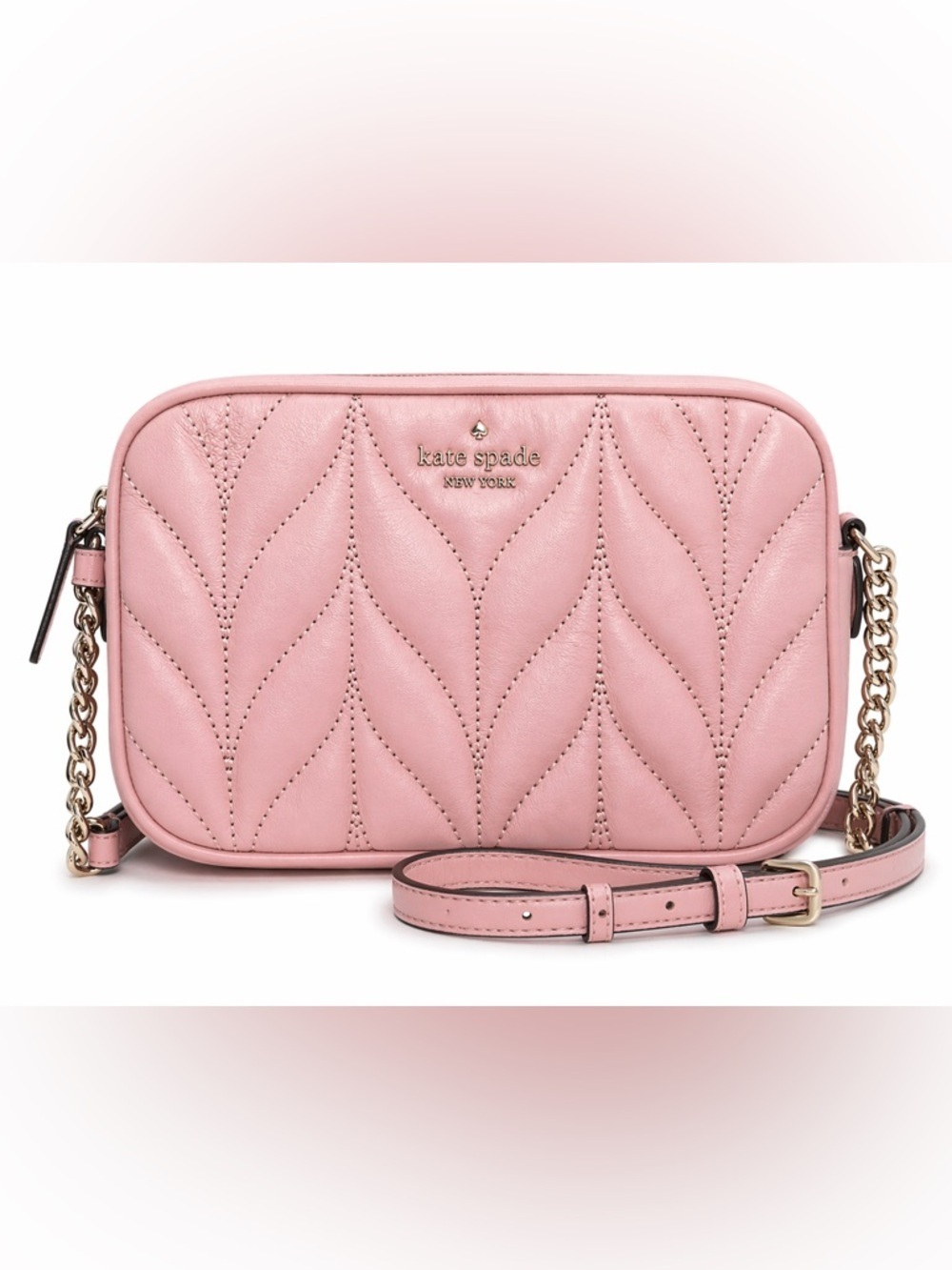 Kate Spade Carey Quilted Pink Leather Camera Bag